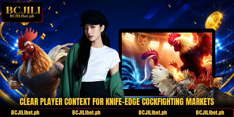 Clear player context for Knife-edge cockfighting markets