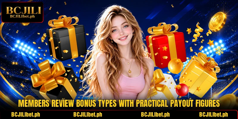 Members review bonus types with practical payout figures