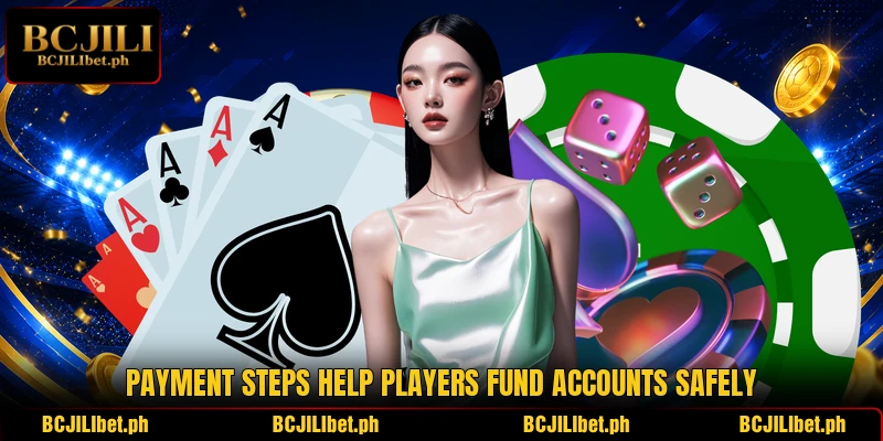 Payment steps help players fund accounts safely