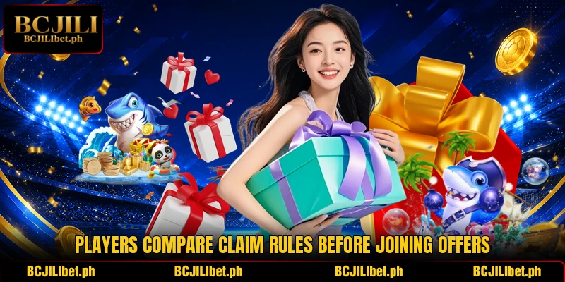 Players compare claim rules before joining offers