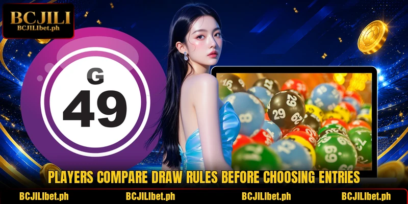 Players compare draw rules before choosing entries