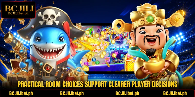 Practical room choices support clearer player decisions Practical room choices support clearer player decisions