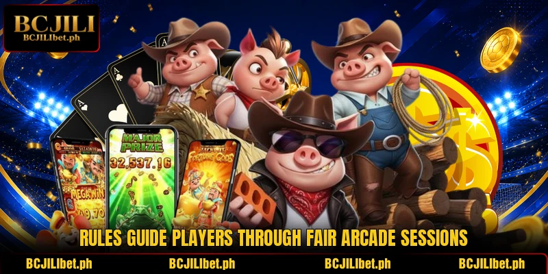 Rules guide players through fair arcade sessions