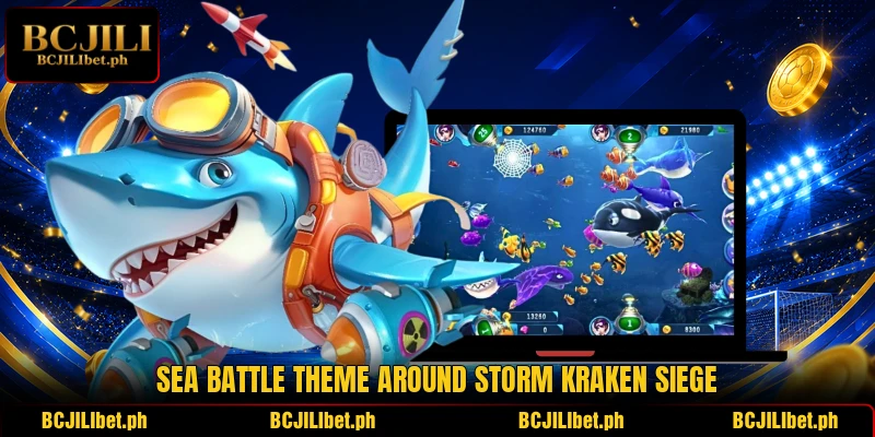 Sea battle theme around Storm Kraken Siege
